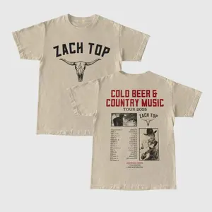 Zack Top T-shirt Colo Beer & Country Music Tour 2025 Zack Top Tour 2025Zack Top Merch Music Tee Gift Fans Men Women, Laid-Back