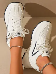 Spring New Casual Versatile Sneakers, High-Quality Couple Running Shoes, Comfortable Soft Thick Sole, Breathable Anti-Slip Rubber Bottom