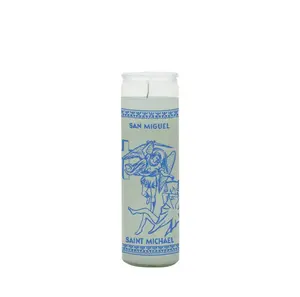 Saint Michael 7 Day Candle White(Veladora San Miguel Blanco)
