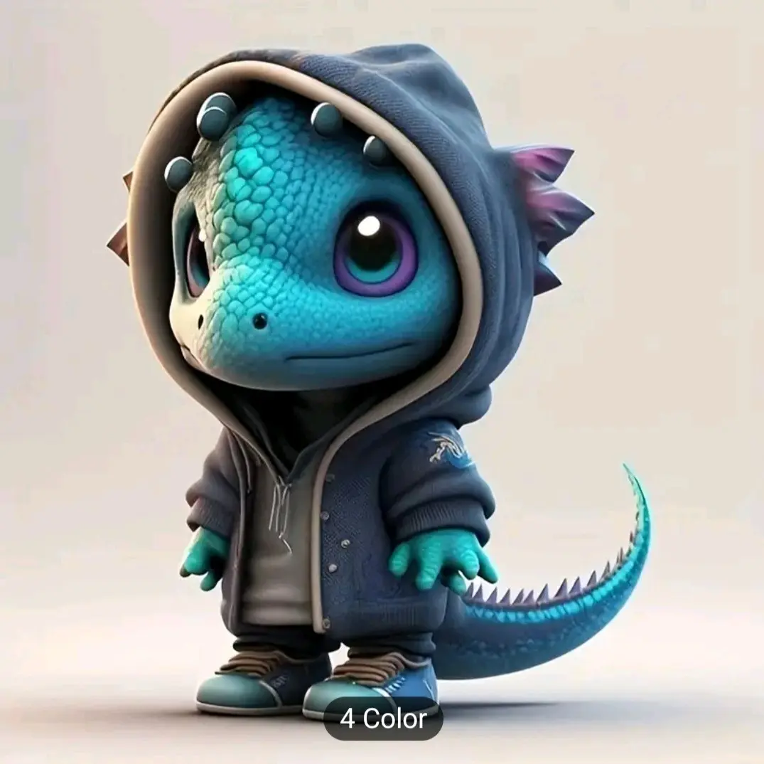 Cartoon Dragon Statues Cute Baby Dragon Ornament Resin Mini Home Desk Office Garden Decor Funny Gift for Friends