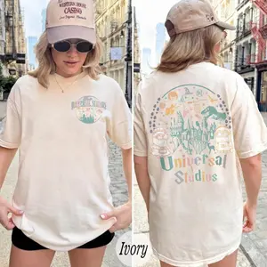 Retro Two Sided Universal Studios Shirt, Universal Studios Theme Park Tee, Trip Outfit, Family Vacation Matching