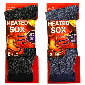 6/12 Pairs Men Women Winter Heavy Duty Heated Thermal Warm Socks Boot Work SOX Size 10-13/9-11 Mens wear Breathable Menswear Day