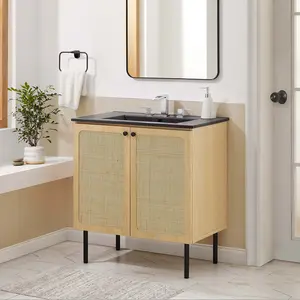 Chaucer 30" Bathroom Vanity in Oak Black
