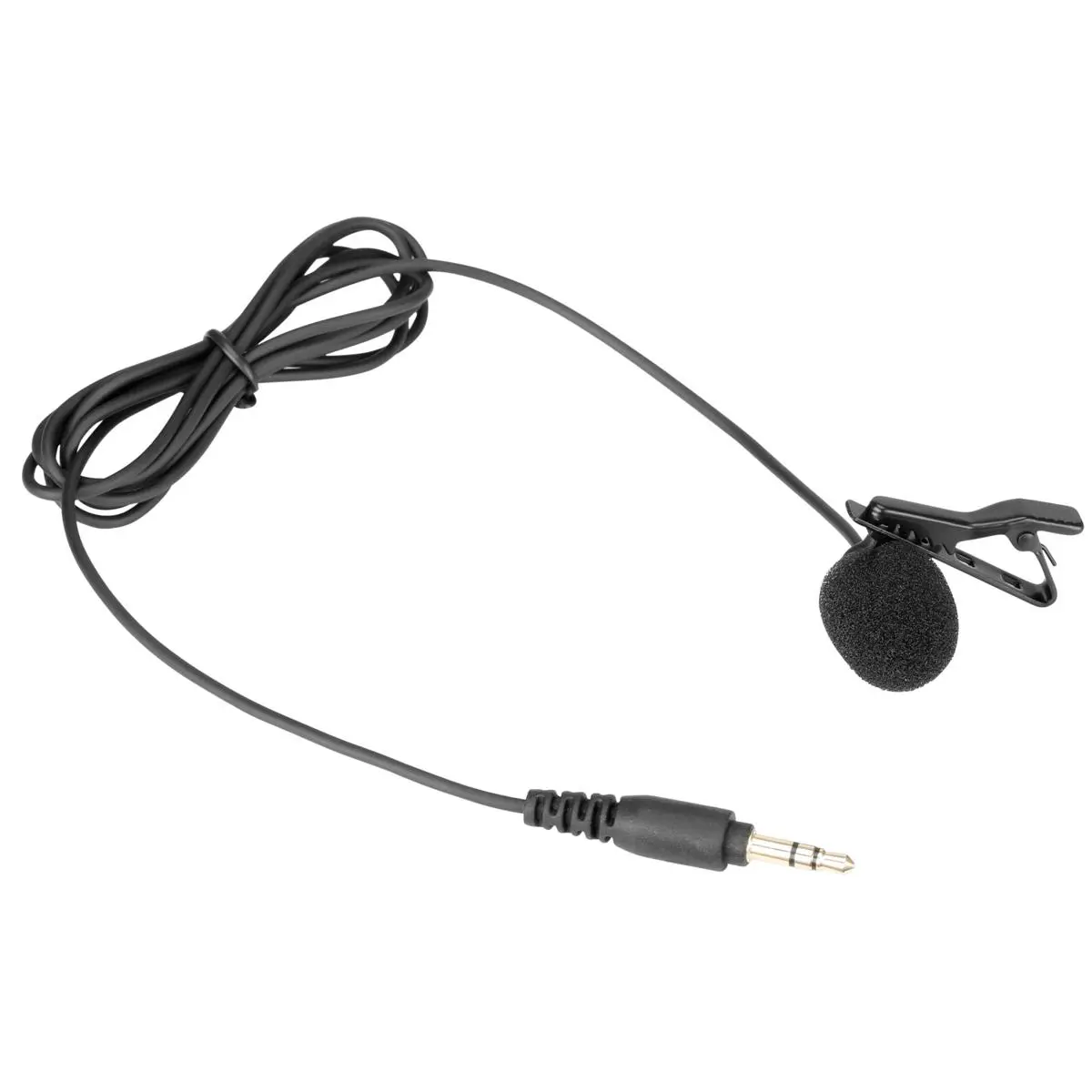Saramonic SR-M1 Omnidirectional Electret Condenser Lavalier Microphone, Portable Compact Handheld Model with 3.5mm Plug Connector Cable for Wireless System Recording, Durable