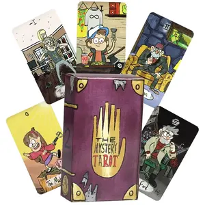 Gravity Falls Inspired Tarot Cards Deck, Tarot Card Game, 78 High-Quality Mystical Tarot Cards for Witchcraft & Divination, Suitable for Ages 14+