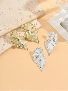 Fashionable Leaf Vintage Earrings Set, Unique Retro Style Ear Accessories, Trendy and Elegant Jewelry for Women, Exquisite Jewelry Gift