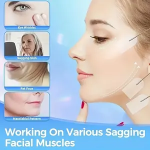 18-Pack Invisible Face Lifting Patches – Ultra-Thin Reusable Facial Stickers for Chin, Neck, Jawline & Cheeks, Skin Firming Tool for Daily Care & Makeup, Double Chin Reducer