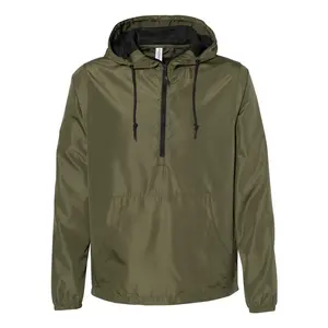 Independent Trading Co. Lightweight Quarter-Zip Windbreaker Pullover Jacket