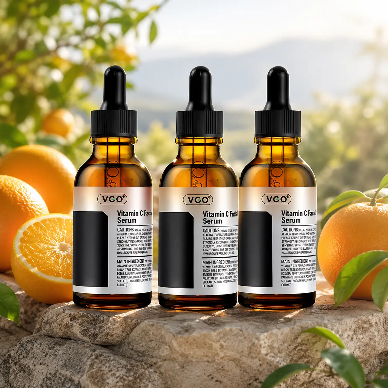 VGO VC Facial & Neck Serum, Lightweight Daily Skincare Serums & Essences for Smooth Complexion, Moisturizing, Regular Edition, Evening, Water, Facial Serum, Moisturizer