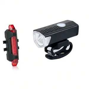 Super Bright LED Bike Lights Set 800lm USB Rechargeable Mountain Bicycle Flashlight Cycling Gear Bike Accessories Bicycle Equipment