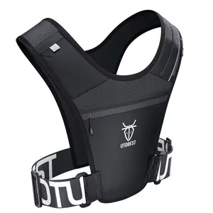 UTOBEST Universal Running Vest - Adjustable, Weatherproof, Night Light, Reflective and Personal use storage