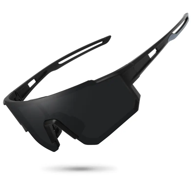 STORYCOAST Men's Polarized Wraparound Sports Sunglasses - Lightweight TR90 Cool Frames, TAC HD Lenses, UV400 Shield, Hydrophobic Coating - Sports Biking Sunglasses for Cycling, Fishing, Bike Glasses