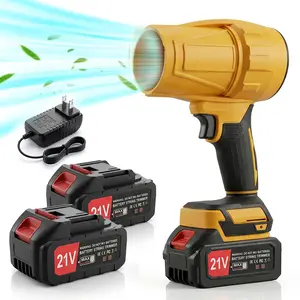 Turbo Blower, 50000RPM Electric Cordless Leaf Blower, 21V 2.0/4.0AH Battery Jet Dry Blower, High Pressure Air Blower, Jet Blower Car Dryer, Hand Held Snow Blower, Home Outdoor, Blowing Leaves And Dust, Birthday Or Holiday Gifts