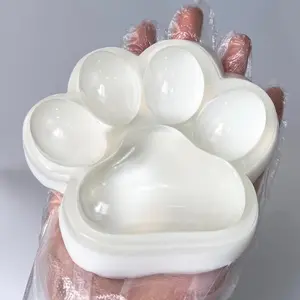 Handmade Large Cat Paw Squishies for Relaxation, 5-inch Transparent Squishies Paw for Adults - 2025 New