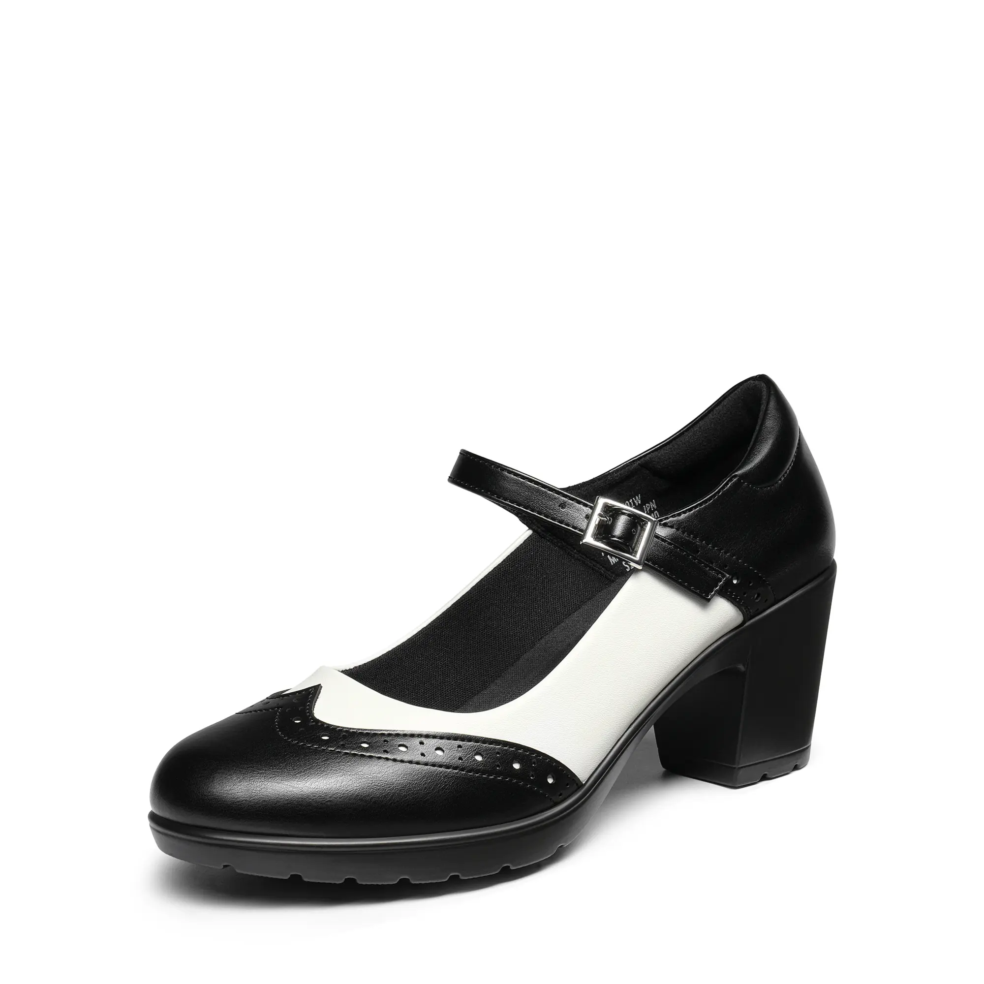DREAM PAIRS Women's Mary Jane Style Oxford Fashion Shoes - 2.8-in Elevation, Classic Round Toe, Cushioned Insole, Stable Chunky Heels - for Work & School Wear,outdoorfun