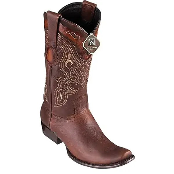 4799940-  King Exotic Boots Men's Dubai Boot Handcrafted Rage Skin Walnut