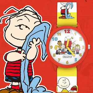MINISO Peanuts Snoopy Friends Series Trendy Watch Blind Box | Summer Sale Back to School Gift | Cute Retro Stylish Cartoon Wristwatch for Kids Students | School Backpack Accessory Vibe
