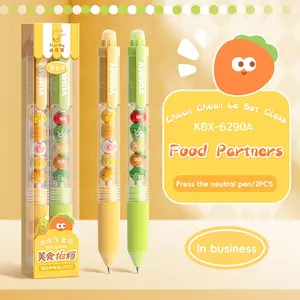 Creative Gel Pen Set with Replaceable Nibs, Smooth Neutral Pens, Cute Silicone Coatings, Student Exam Writing Tools, DIY Bead Pens