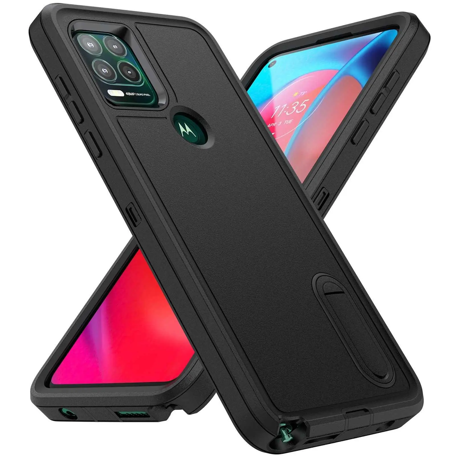 For Motorola Moto G Play Defender Three-Proof Phone Case For Motorola Moto G with Kickstand For Moto G Stylus Shockproof Cover HNAG42Dccdv