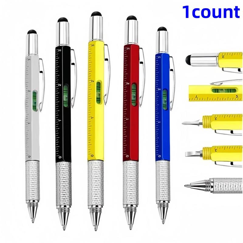 6-In-1 Pocket Genius Pen Tool Set, Includes Level, Precision ...