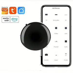 WiFi Smart Home Infrared Remote Control, Universal for Air Conditioner TV DVD CD Speaker Satellite Receiver, Compatible with Alexa Assistant