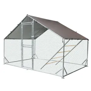 Aivituvin-AIR7022/23 Large Metal Chicken Run for Chickens, Ducks, Rabbits, and Small Animals
