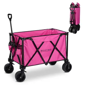 Yescom Foldable Wagon Heavy Duty Collapsible Utility Cart