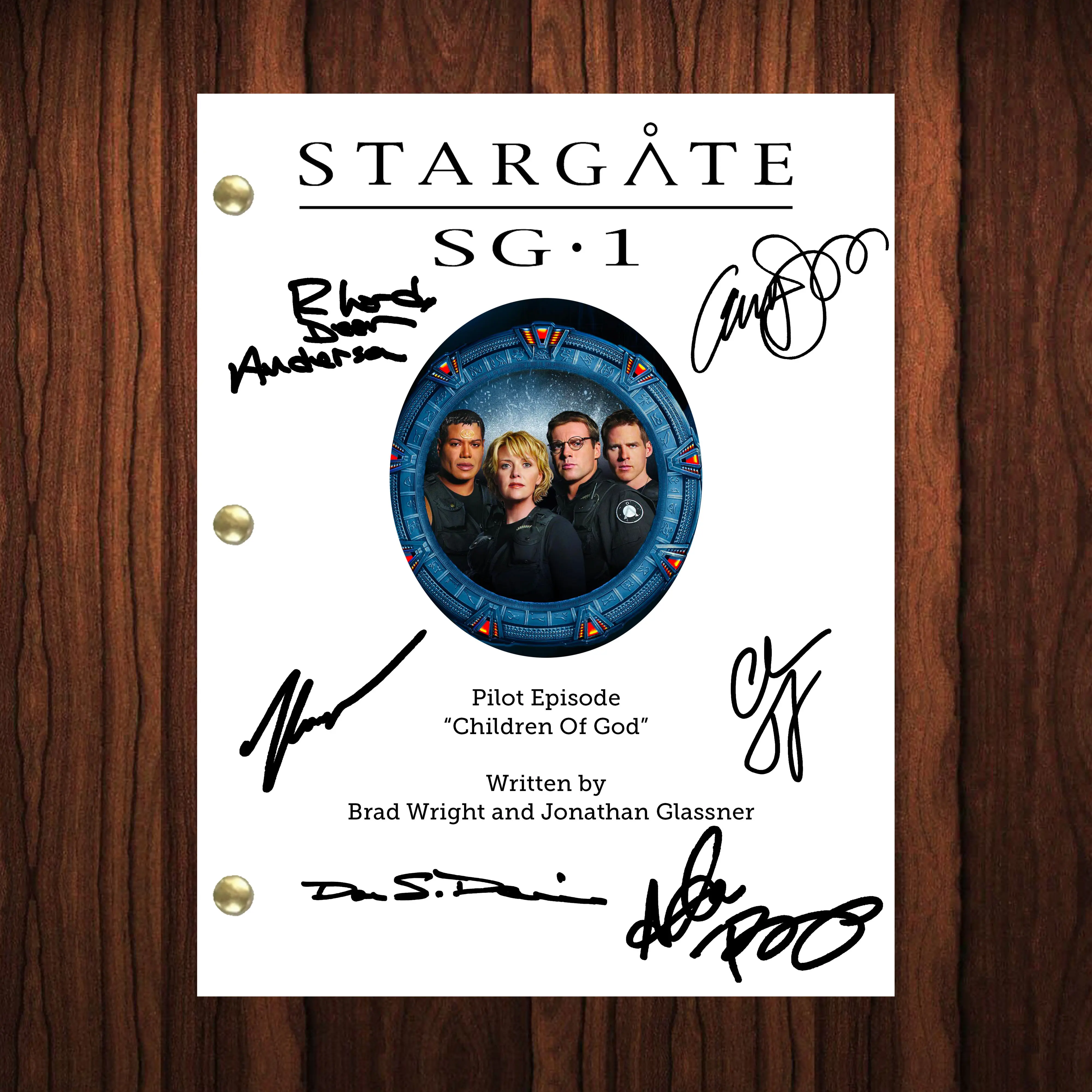 Stargate SG-1 Signed Autographed Reprint Script Full Screenplay Pilot Episode Full Cast Autograph