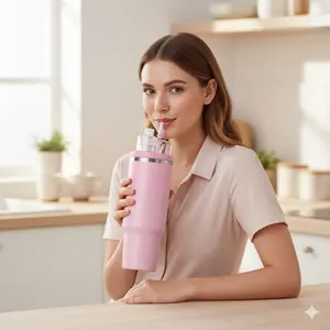 Tumbler Adapter Compatible with Stanley Quencher H2.0 FlowState – Fits 20oz/30oz Tumblers, Flavor Cartridge Attachment, BPA-Free Leak-Proof Silicone Lid Connector for Drink Infusion