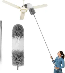 Dusters for Cleaning,Feather Duster with Extension Pole,Ceiling Fan Cleaner Duster,Long Duster Extended Handle,Blind Cleaner Dusting
