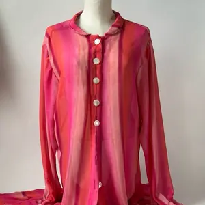 Multicolor print chiffon duster Womenswear