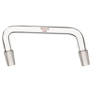 Glass Distilling Adapter with 75 Degree and 105 Degree Bent