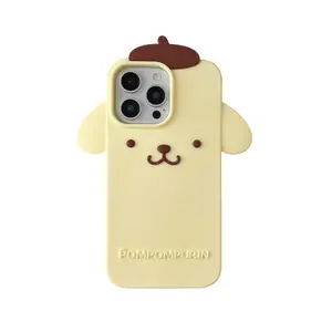New Cute Pudding Dog Phone Case for Apple iPhone, Skin-Friendly Feel, Anti-Drop Full Coverage, Compatible with iPhone 17 Pro Max/16/15/14/13 Pro Max