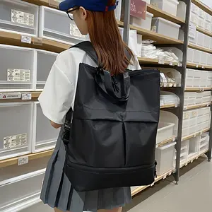 [Multifunctional Travel Backpack] Large Capacity Multifunctional Solid Color Shoulder Tote Bag - Leisure Travel Backpack For Men And Women