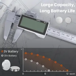 Digital Caliper 150mm 6inch LCD Electronic Display Vernier Gauge Micrometer