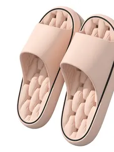 Eva Waterproof Silent Bathroom Footwear, Summer Non-Slip Indoor Slippers for Home Use, Comfortable Soft Sole with Strong Grip