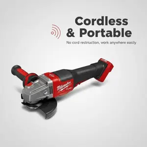 Milwaukee M18 Cordless Angle Grinder 125mm Brushless Power Tool For Metal Cutting Grinding Welding Site With Battery Option