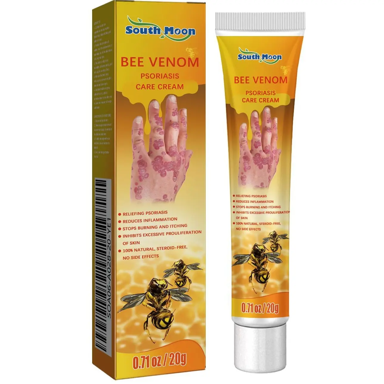 South Moon Psoriasis Skin Care Ointment, moisturizing & nourishing external body skin care cream for topical application
