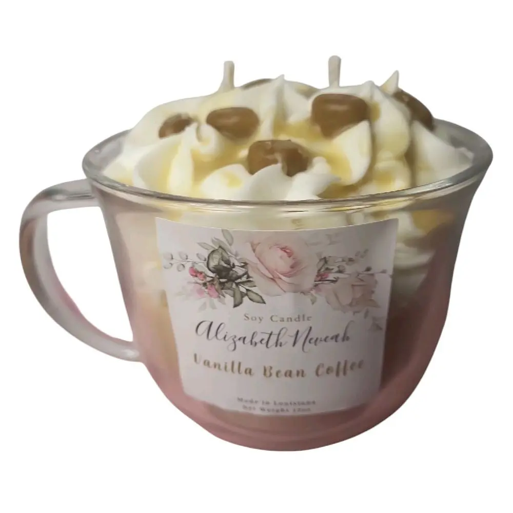 Scented Triple Wick Soy Candle,  Dessert Candle, whipped Wax, Reuseable Mug,  Scented