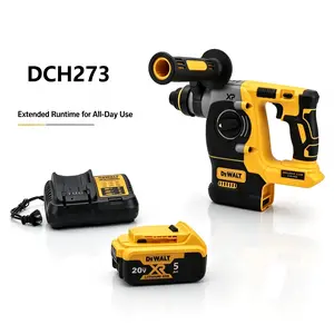 DEWALT DCH273 Brushless Hammer for Concrete and Metal, 2.4 J, Powerful