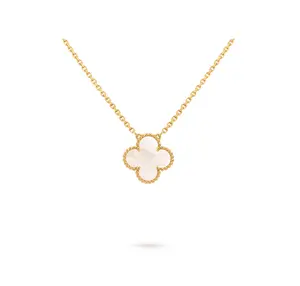 Van Cleef & Arpels 18K Yellow Gold Mother-of-pearl Vintage Alhambra pendant