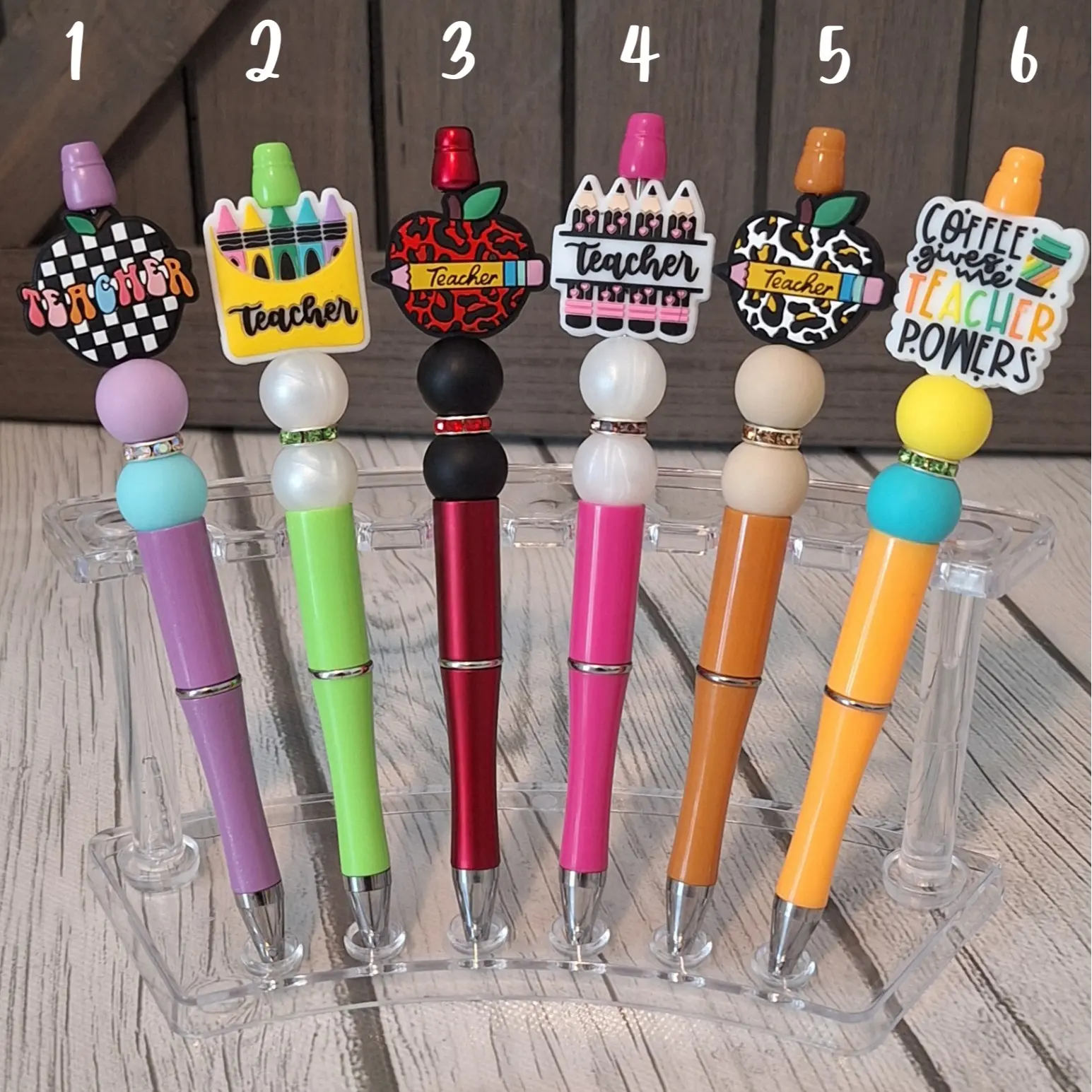 Beaded Teacher Pens