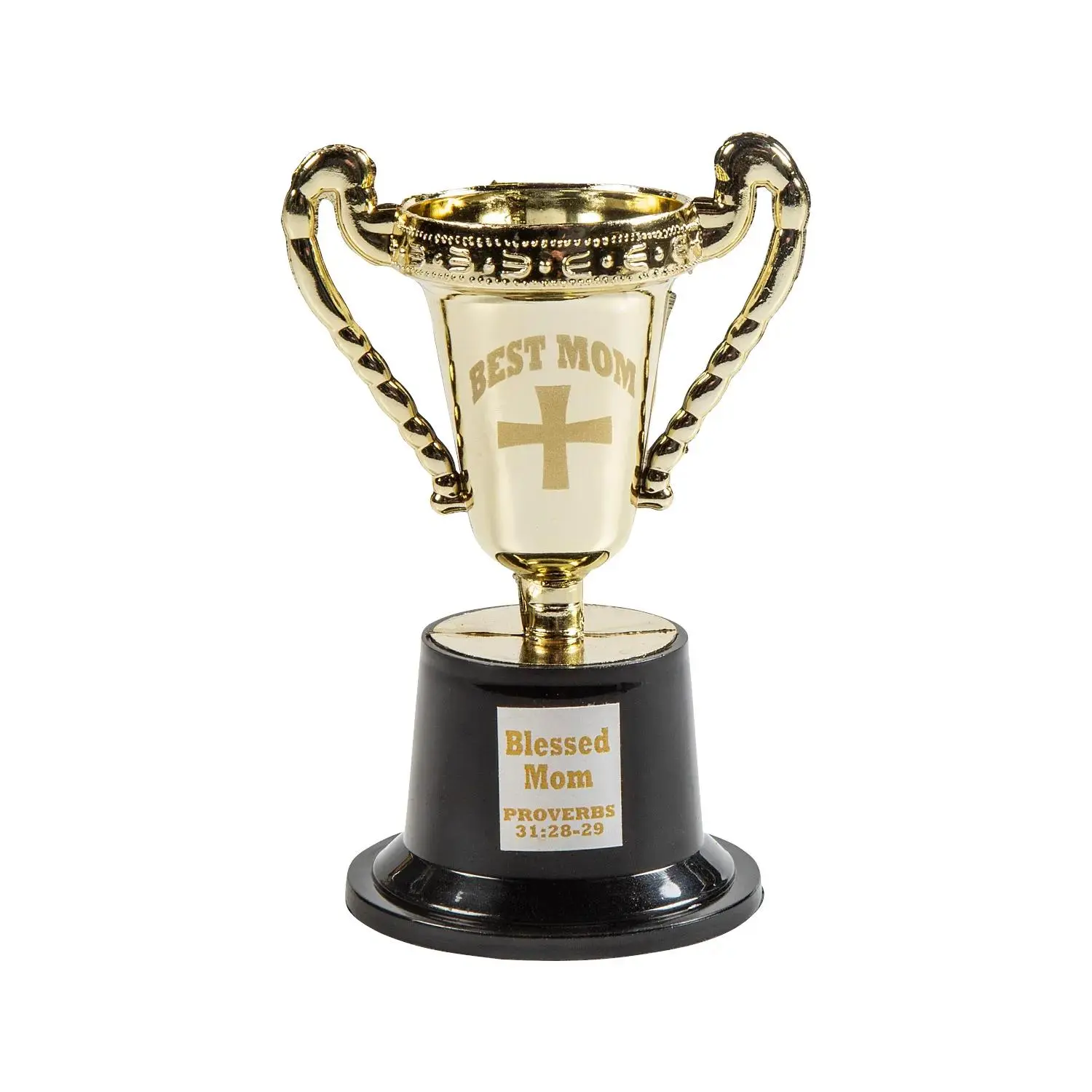 Religious Trophies for Mom, 12 Pc. Plastic Awards, 2x5 in, A Faithful Tribute for Mother's Day & Church Events, 2" X 5", Recognition, Adorable Size, Award-Winning, Cherished Memento, Events Celebrating Moms, Fun Award Idea