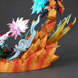DBZ Premium Figure, Battle Scene Diorama, Premium Material, No Assembly. Perfect Holiday/Birthday Gift for Boyfriend & Must-Have for Anime Fans