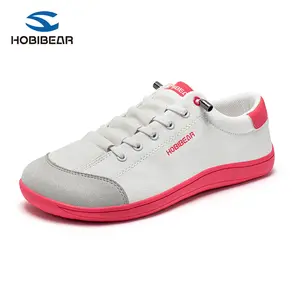 HOBIBEAR Barefoot Minimalist Shoes for Women & Men Zero Drop Wide Width Canvas Slip-on Sneakers Comfortable Wide Toe Box for Walking Gym Casual Athletic Footwear