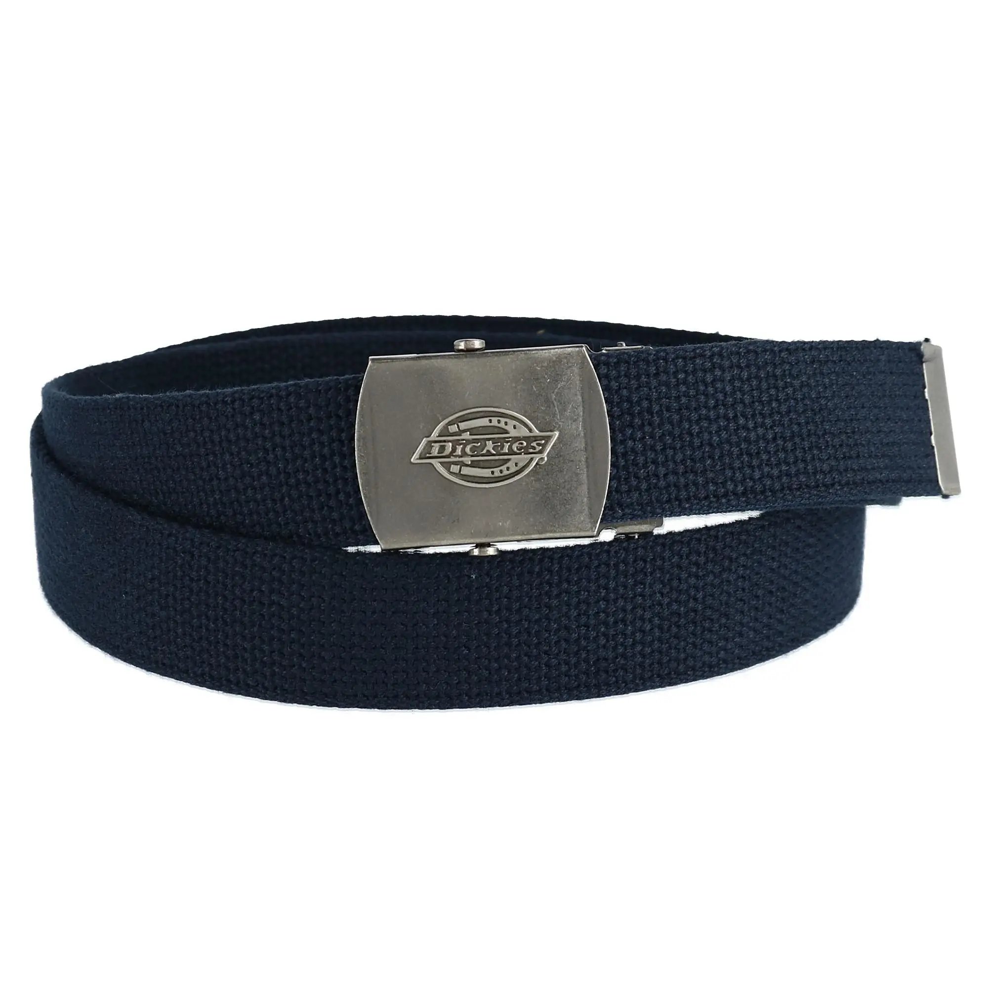 Dickies Men's Adjustable Fabric Belt with Military Buckle, Casual And Jean Belts