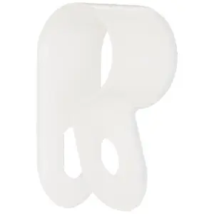 212 MAIN Nylon 66 Poly Clamps, 0.375 in. Cable Holders That Holds Wires, Radiused Edges, Wide Arc Design, Pack of 100 for Sports & Outdoor Scooters Equipment