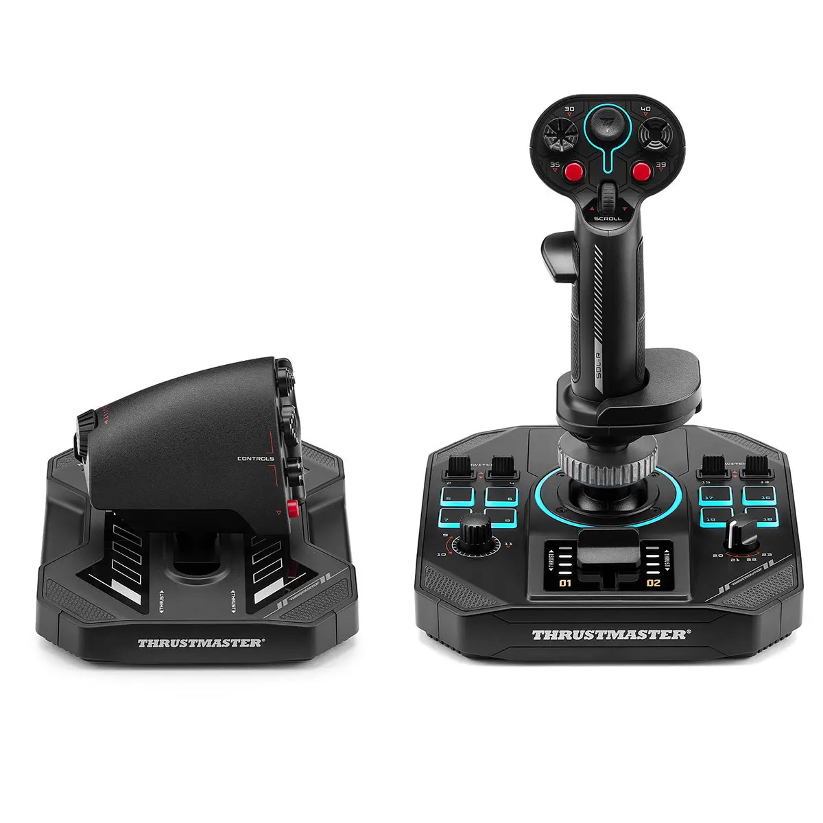 Thrustmaster Sol-R 4 HOTAS Ambidextrous Joystick and Throttle, Black