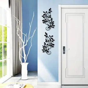 Tree Wall Art, 2 Counts Olive Branch Design Wall Decor, Wall Decor for Home Living Room Bedroom Garden