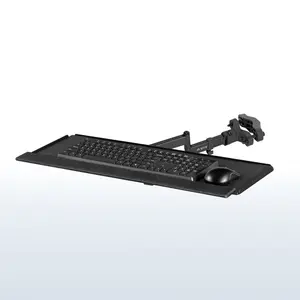 Pole Mount Tilting Keyboard Tray